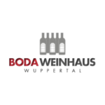 Boda Weinhaus Wuppertal Logo mit stilisierten Weinflaschen