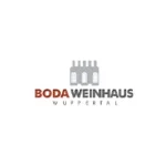 Logo von BODA Weinhaus Wuppertal mit grauem Gebäude-Symbol.