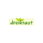 Dreikraut Logo mit drei grünen Kräuterblättern