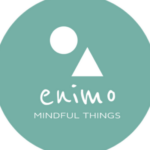 Enimo Logo: achtsame Dinge, minimalistisches Design in Türkisgrün