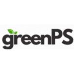 greenPS Logo mit grünen Blättern und modernem Schriftzug