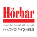 Logo von Hörbar Wuppertal, Hörgeräte-Fachgeschäft mit Adresse und Website
