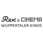 Rex & Cinema Logo der Wuppertaler Kinos in Schwarz-Weiß