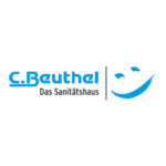 Sanitätshaus C. Beuthel Logo mit blauem Lächeln