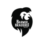 Schwarzes Löwenlogo als kraftvolles Markenemblem in minimalistischer Silhouette