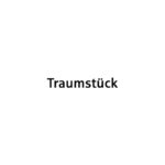 Minimalistisches Schwarz-Weiß-Poster mit zentriertem Schriftzug „Traumstück“.