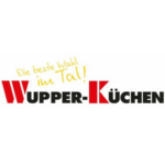 Logo von Wupper-Küchen mit gelbem Slogan „Die beste Wahl im Tal!“